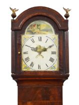 Early 19th century mahogany cased 30-hour longcase clock