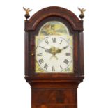 Early 19th century mahogany cased 30-hour longcase clock