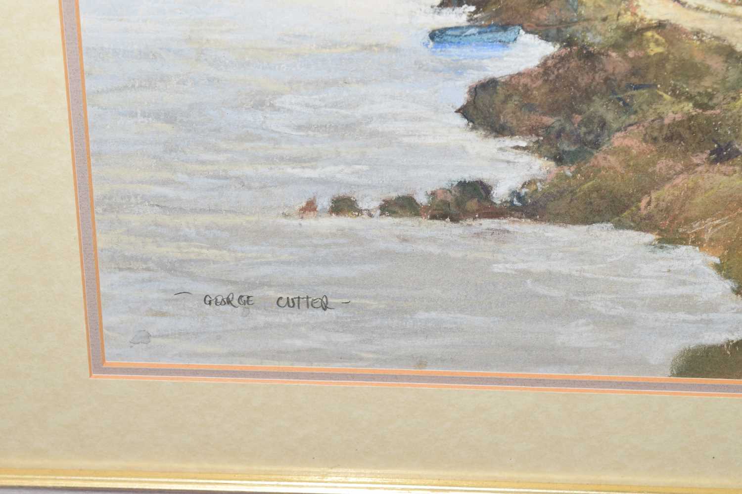 George Frederick Cutter (Bristol Savages, b.1940) - Lakeside watercolour - Image 4 of 7