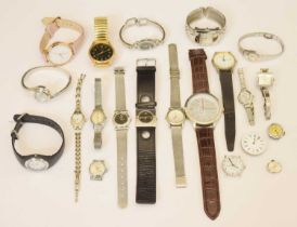 Lady's Omega bracelet watch and a mixed group of fashion/dress watches