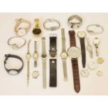 Lady's Omega bracelet watch and a mixed group of fashion/dress watches