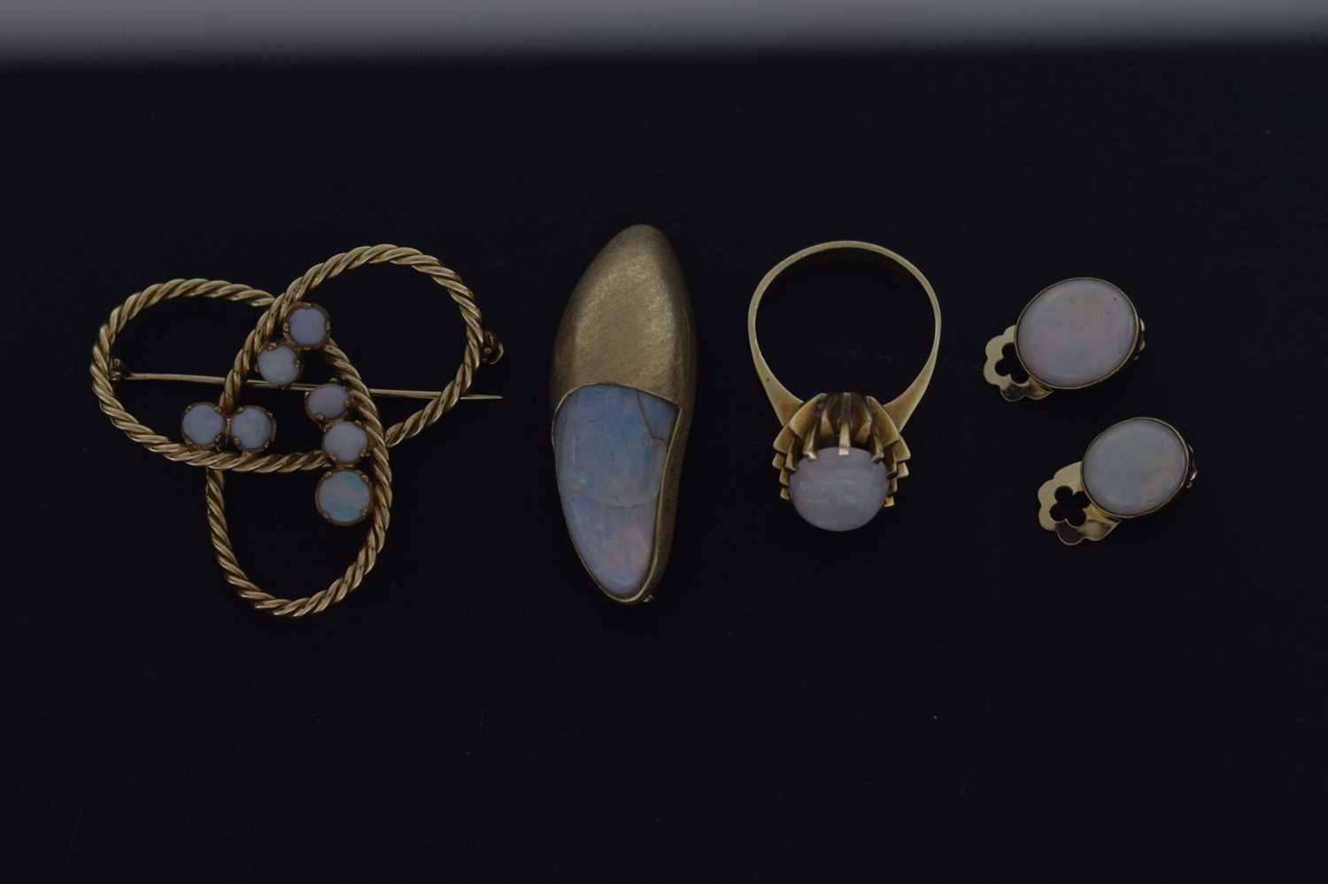 Small group of modernist opal jewellery - Image 11 of 12