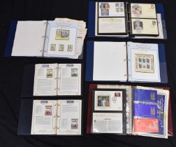 Four albums of Commonwealth and GB Royalty Commemorative postage stamps