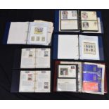 Four albums of Commonwealth and GB Royalty Commemorative postage stamps