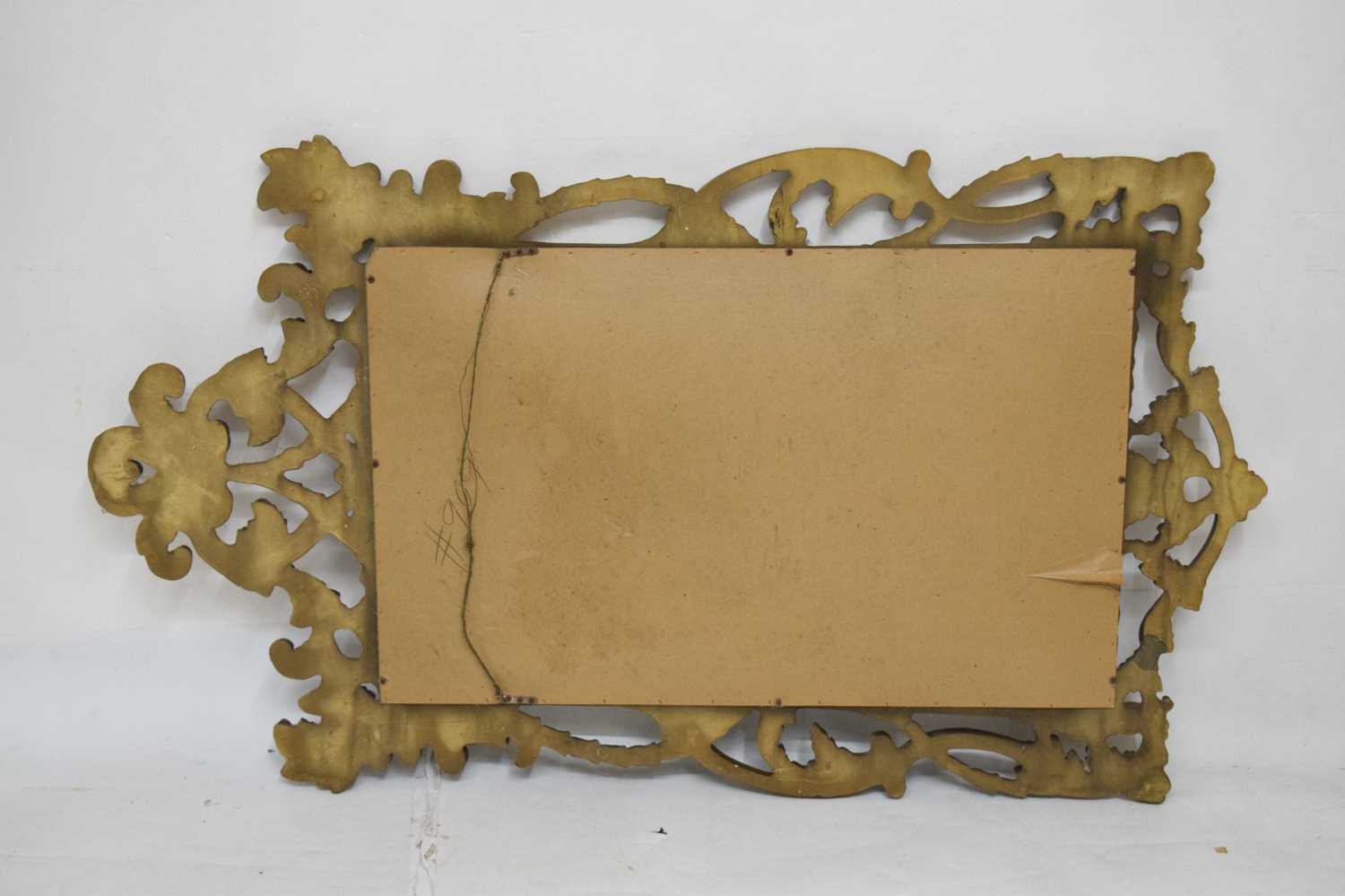 Large giltwood foliate scroll wall mirror - Image 9 of 9