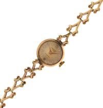 Accurist - Lady's 9ct gold cocktail watch