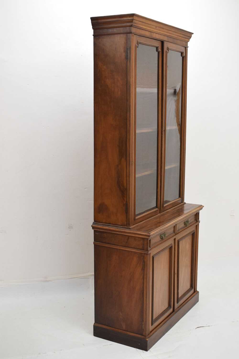 Victorian mahogany glazed bookcase - Image 7 of 10