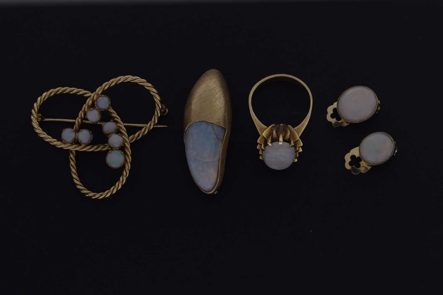 Small group of modernist opal jewellery - Image 12 of 12