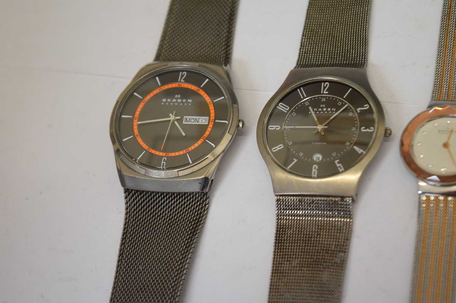 Group of fifteen fashion watches to include; Skagen, Bering, Fossil, etc - Image 6 of 8