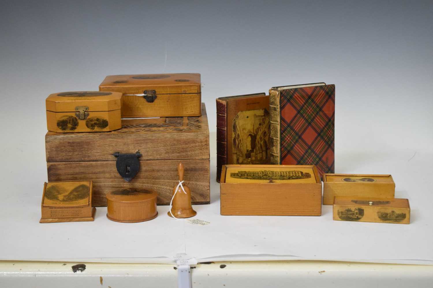 Group of Mauchline ware boxes - Image 2 of 9