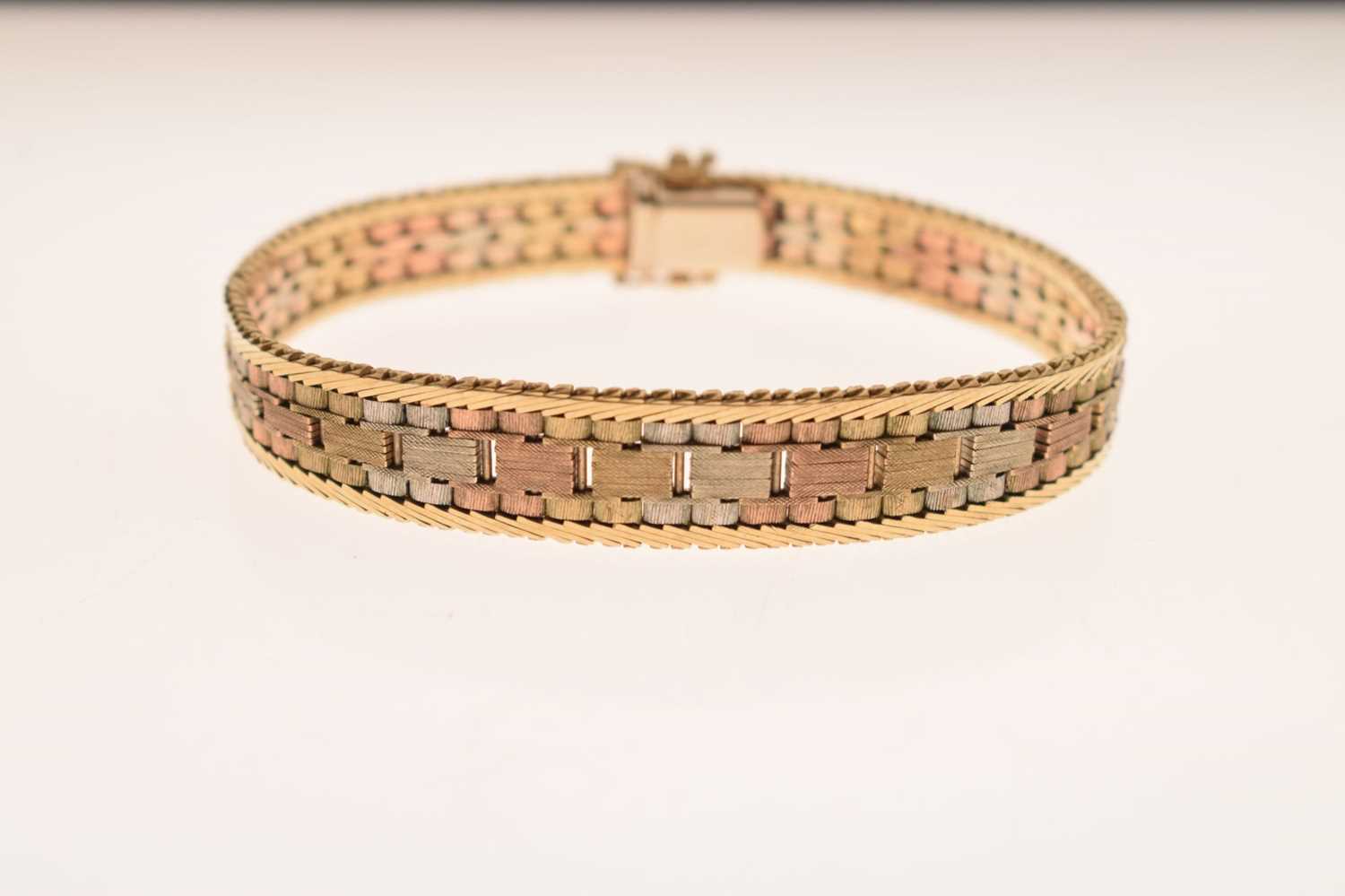 9ct three-colour gold bracelet - Image 7 of 7