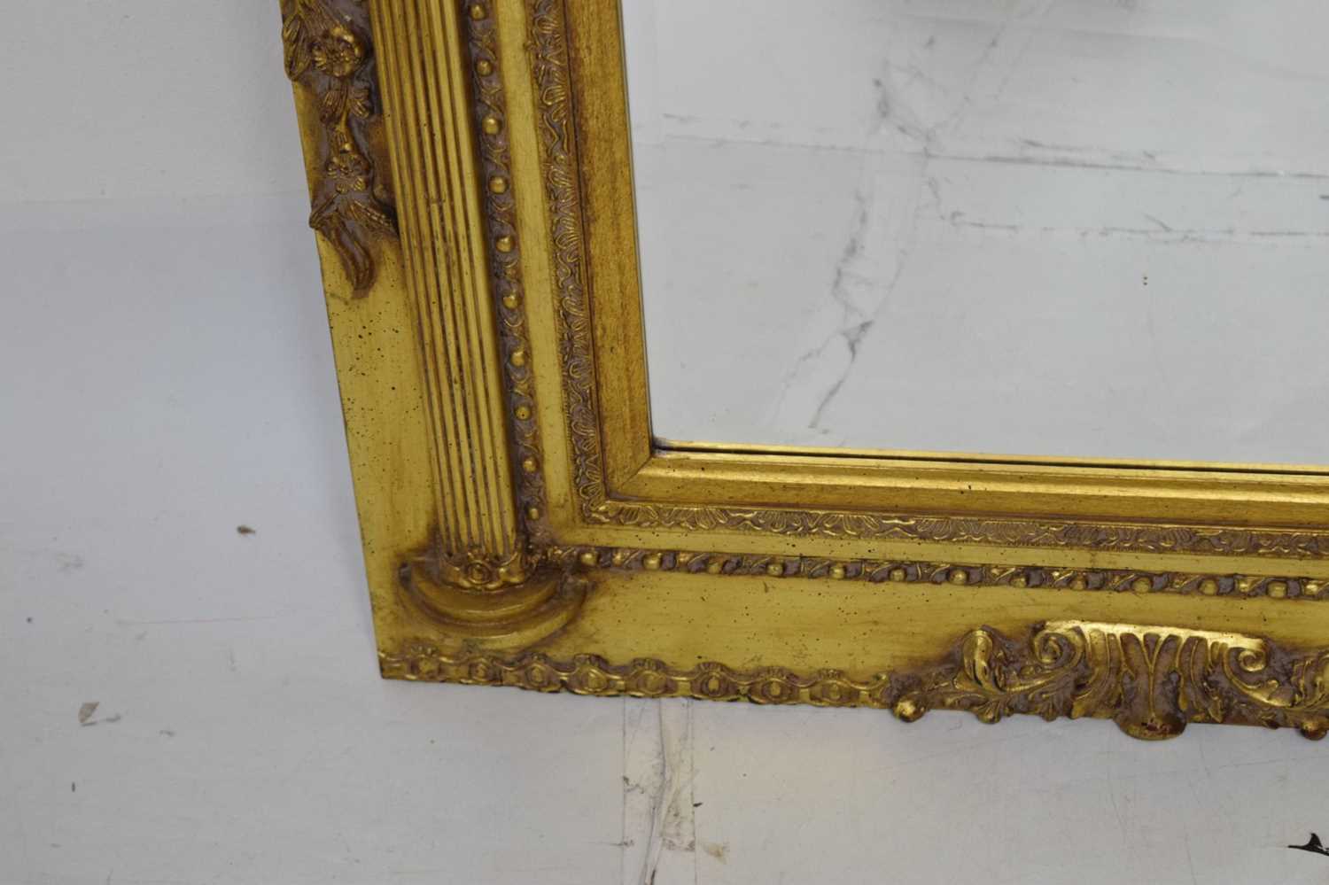 Reproduction giltwood rectangular wall mirror - Image 7 of 8