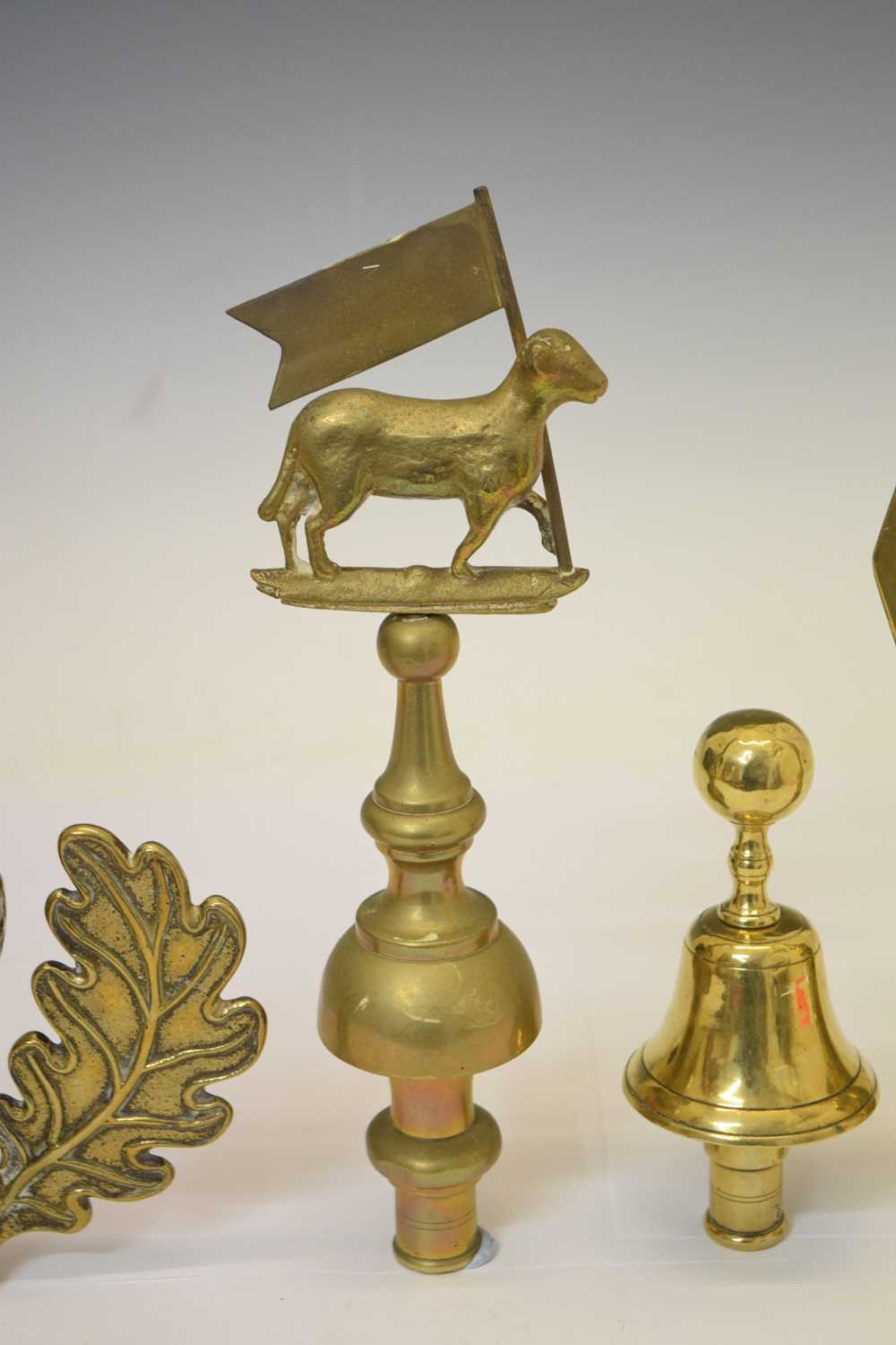 Five West Country Friendly Society brass staff heads - Bild 4 aus 9