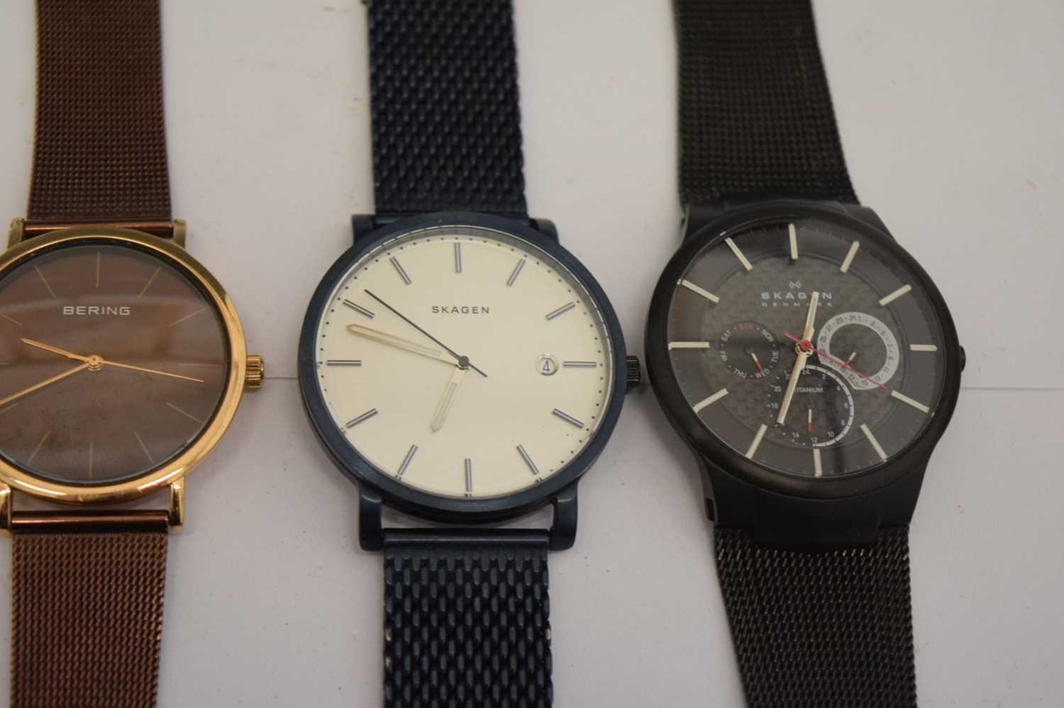 Group of fifteen fashion watches to include; Skagen, Bering, Fossil, etc - Image 3 of 8