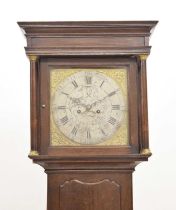 George III oak-cased 8-day longcase clock