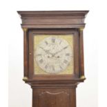 George III oak-cased 8-day longcase clock