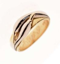 18ct gold 'Double Swan' wedding band ring