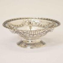 Late Victorian silver pedestal bowl