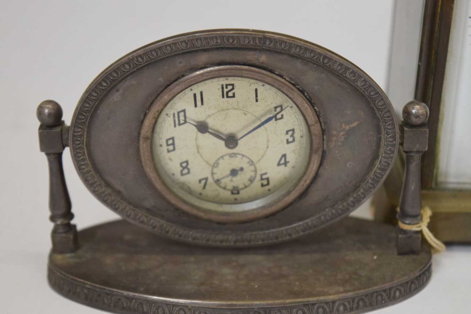 Two carriage timepieces and dressing table clock - Image 3 of 9
