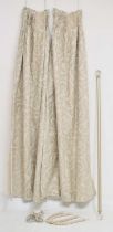 Laura Ashley - Pair of cotton and viscose lined curtains