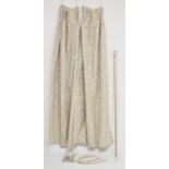 Laura Ashley - Pair of cotton and viscose lined curtains