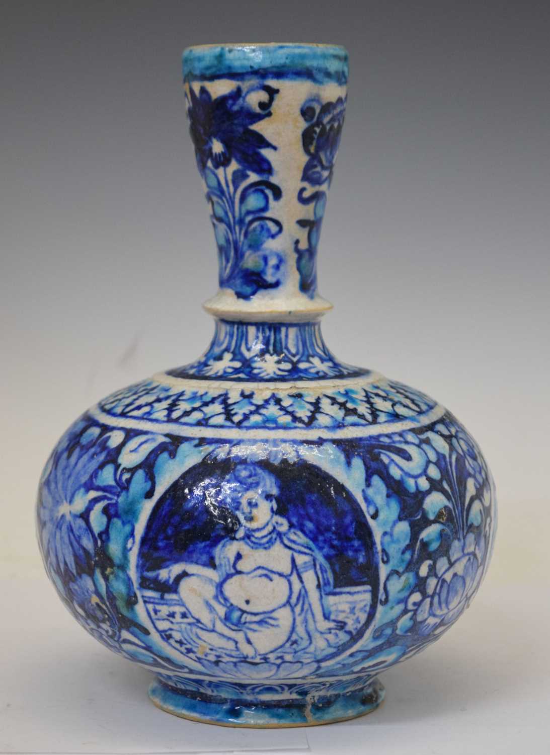 Pakistani blue and white vase, possibly Multan