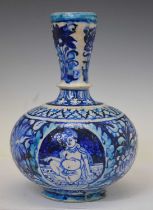 Pakistani blue and white vase, possibly Multan