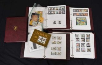 Good collection of Royal Mail mint GB postage stamps in five albums and loose