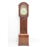 19th century mahogany longcase clock, A & Wm. Miller, Airdrie