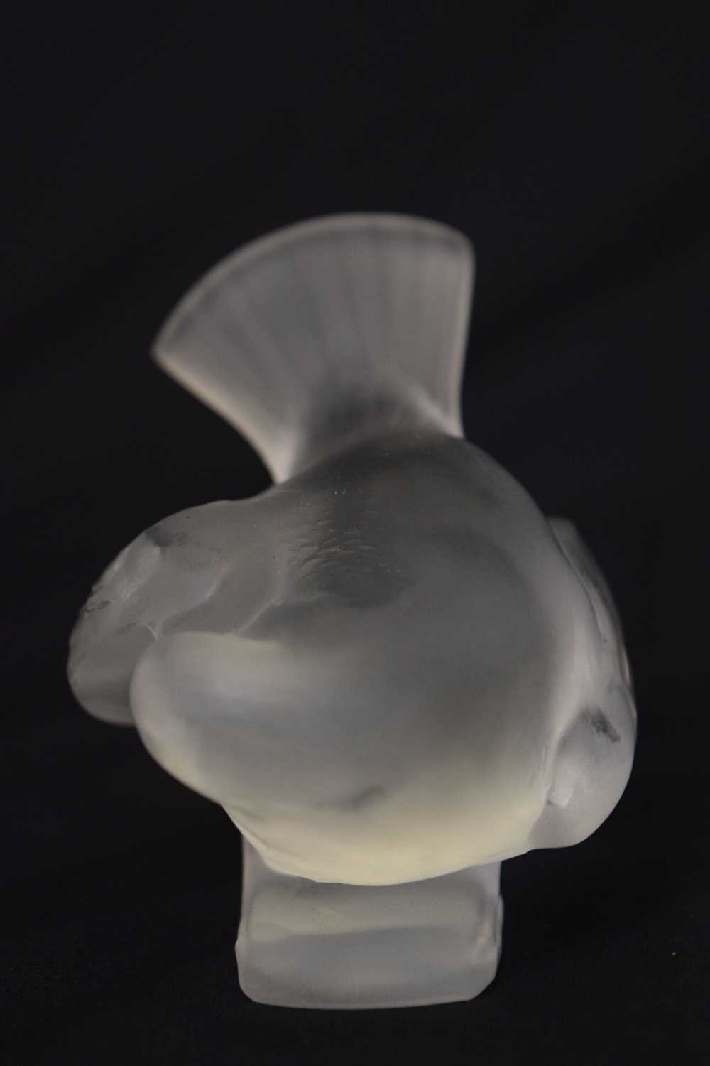 Lalique - Two glass sparrow paperweights - Image 7 of 11