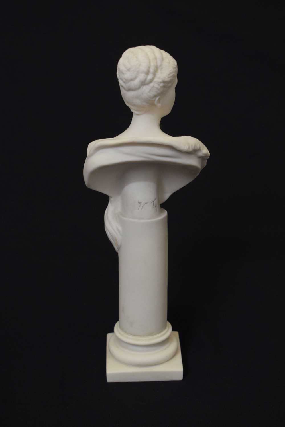 Attributed to Minton - Late 19th century parian bust of Princess Victoria Mary - Image 6 of 8