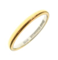 Yellow metal (22ct) and platinum wedding band