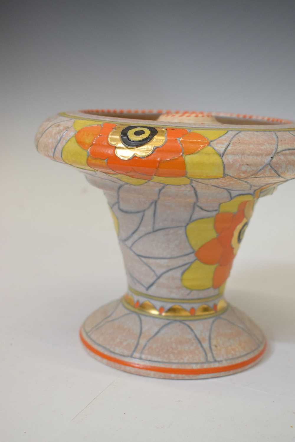 Charlotte Rhead 'Rhodian' pattern flower vase - Image 5 of 10