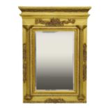 Reproduction giltwood rectangular wall mirror