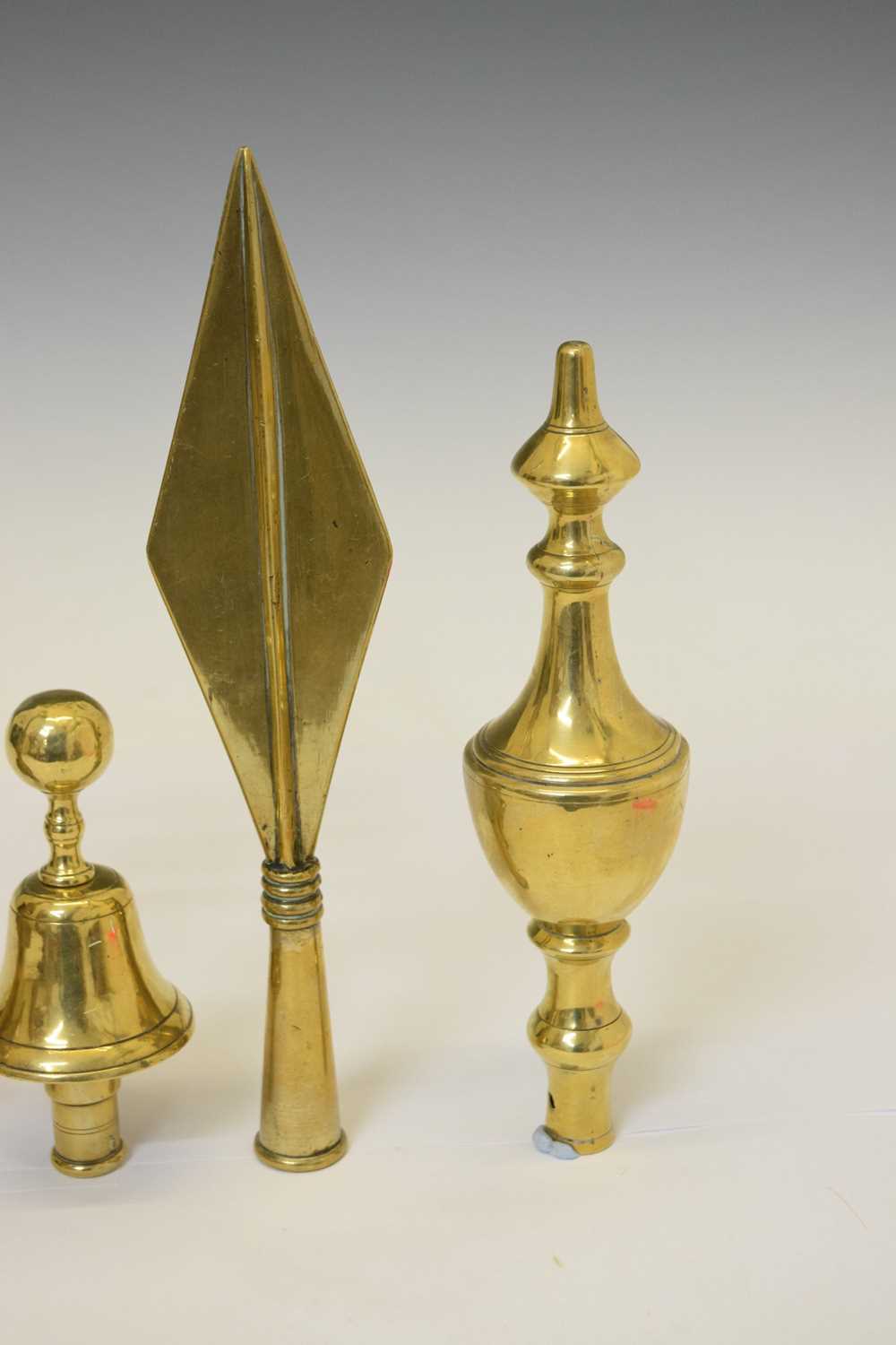 Five West Country Friendly Society brass staff heads - Bild 6 aus 9