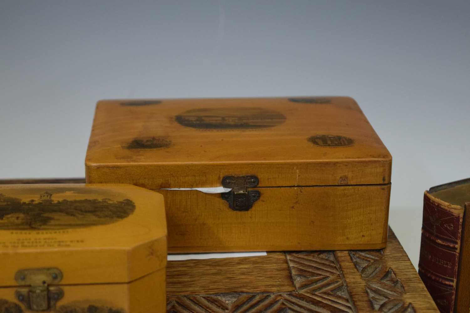 Group of Mauchline ware boxes - Image 4 of 9