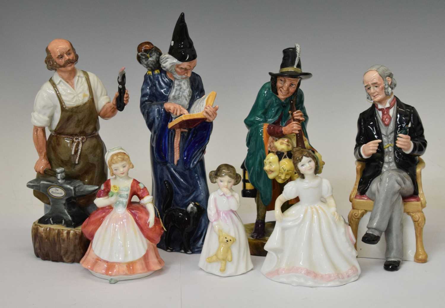 Royal Doulton - Group of seven porcelain figures