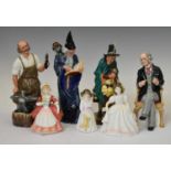 Royal Doulton - Group of seven porcelain figures
