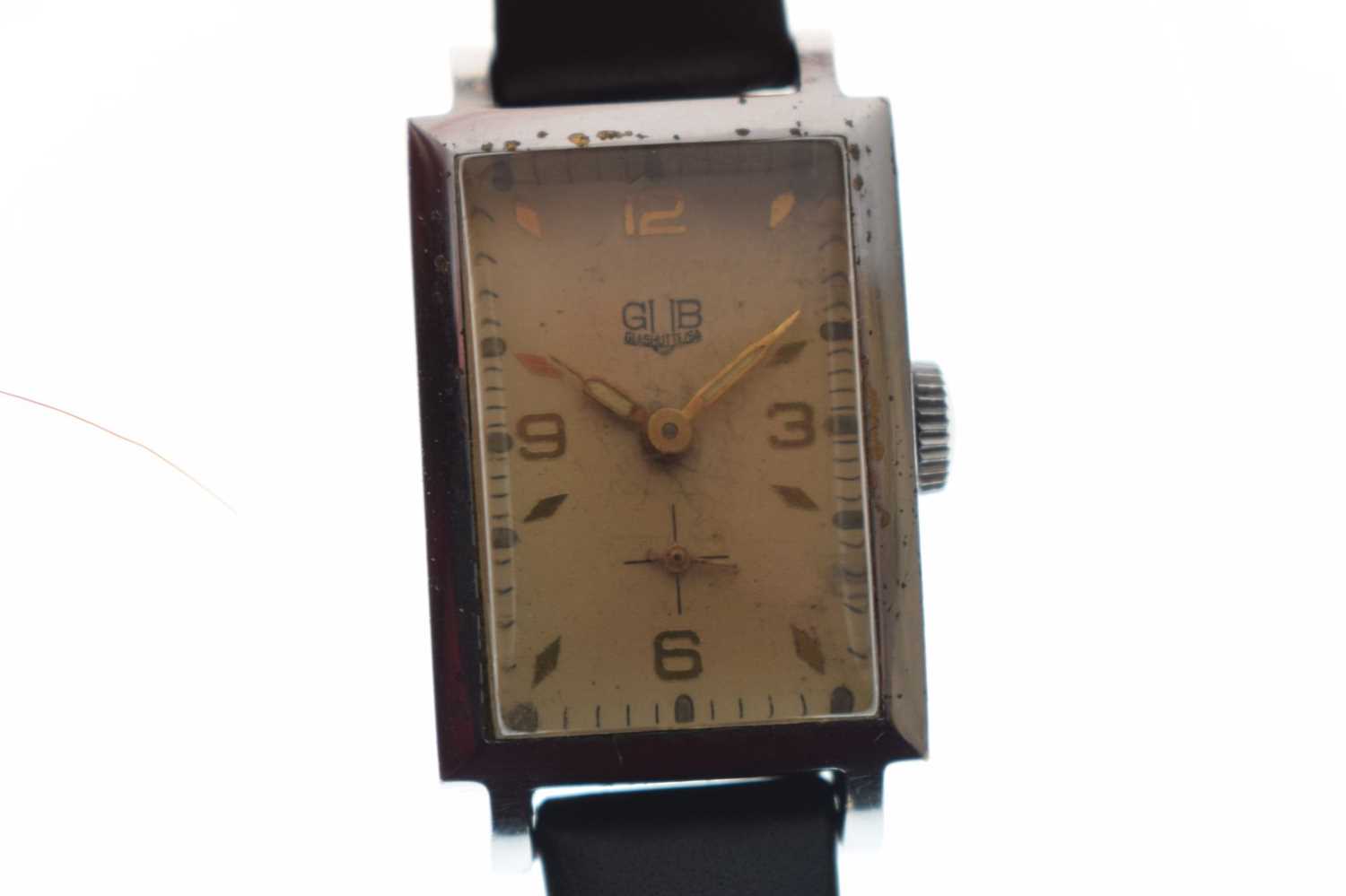 Glashütte - Gentleman's vintage stainless steel cased wristwatch - Image 3 of 9