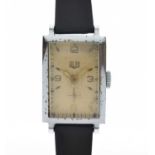 Glashütte - Gentleman's vintage stainless steel cased wristwatch