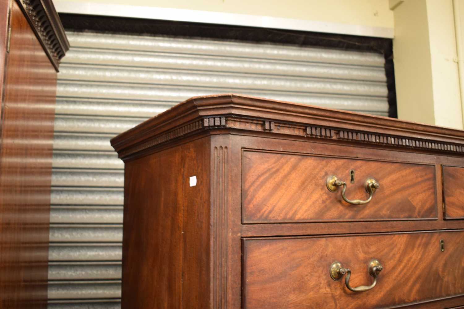 George III mahogany chest on chest - Image 3 of 7