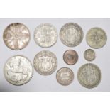 Quantity of Whitman GB coin books and loose GB silver coinage