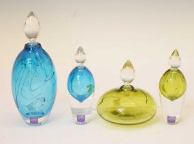 Stuart Akroyd - Studio glass - Four scent bottles