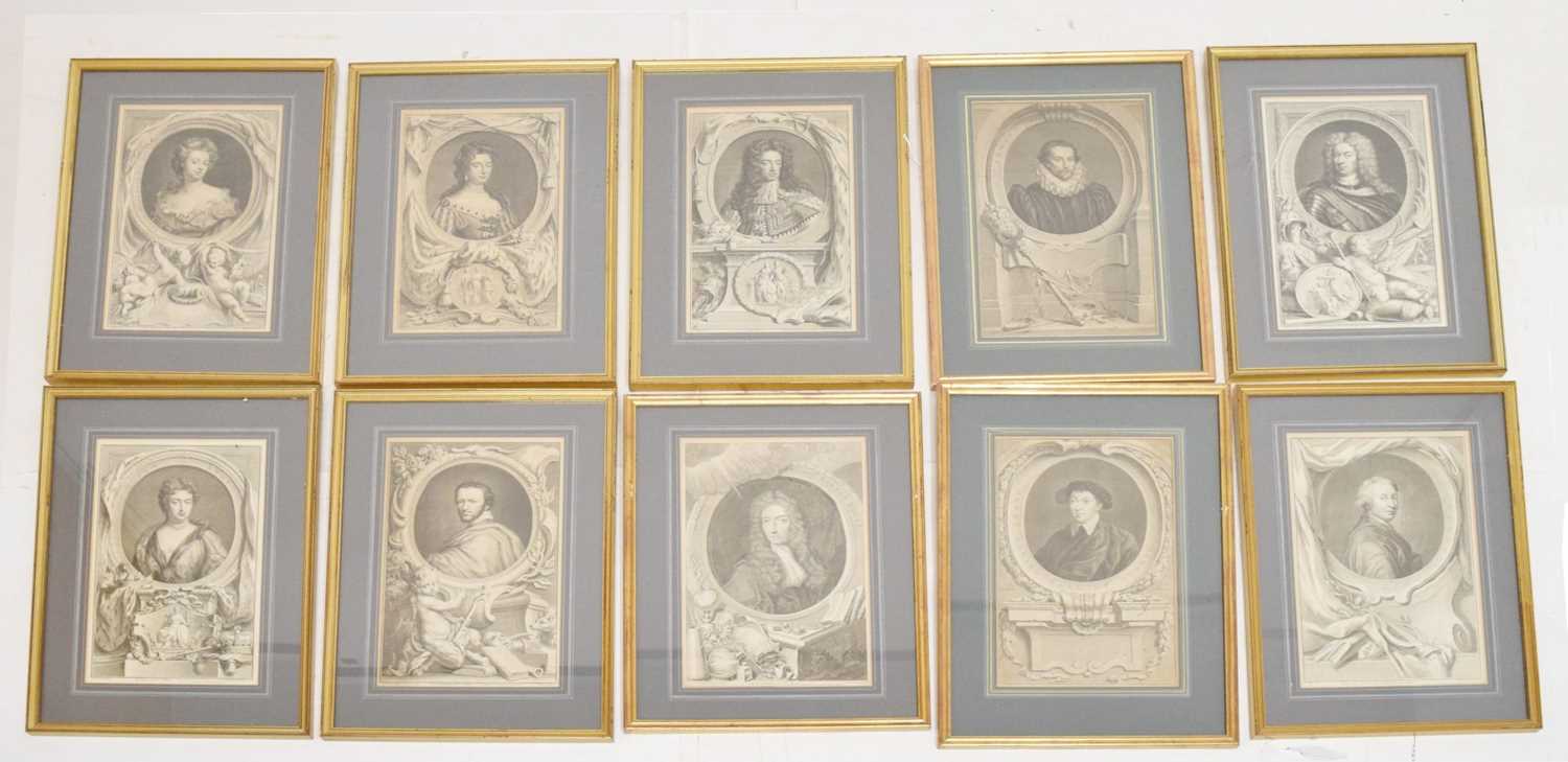 Ten early 18th century engraved prints