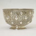 Victorian silver pedestal bowl