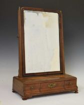 18th century walnut swing dressing mirror