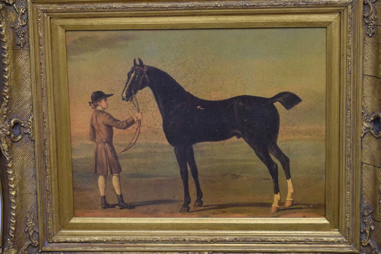 Pair of reproduction prints of horses and jockeys - Image 2 of 12