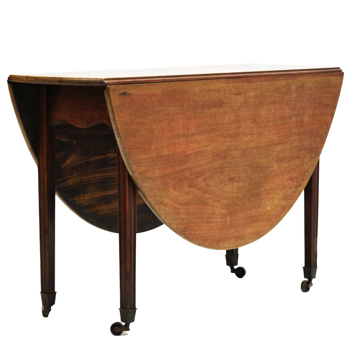 George III mahogany drop leaf table