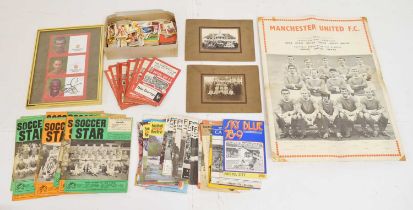 Quantity of football programmes and memorabilia