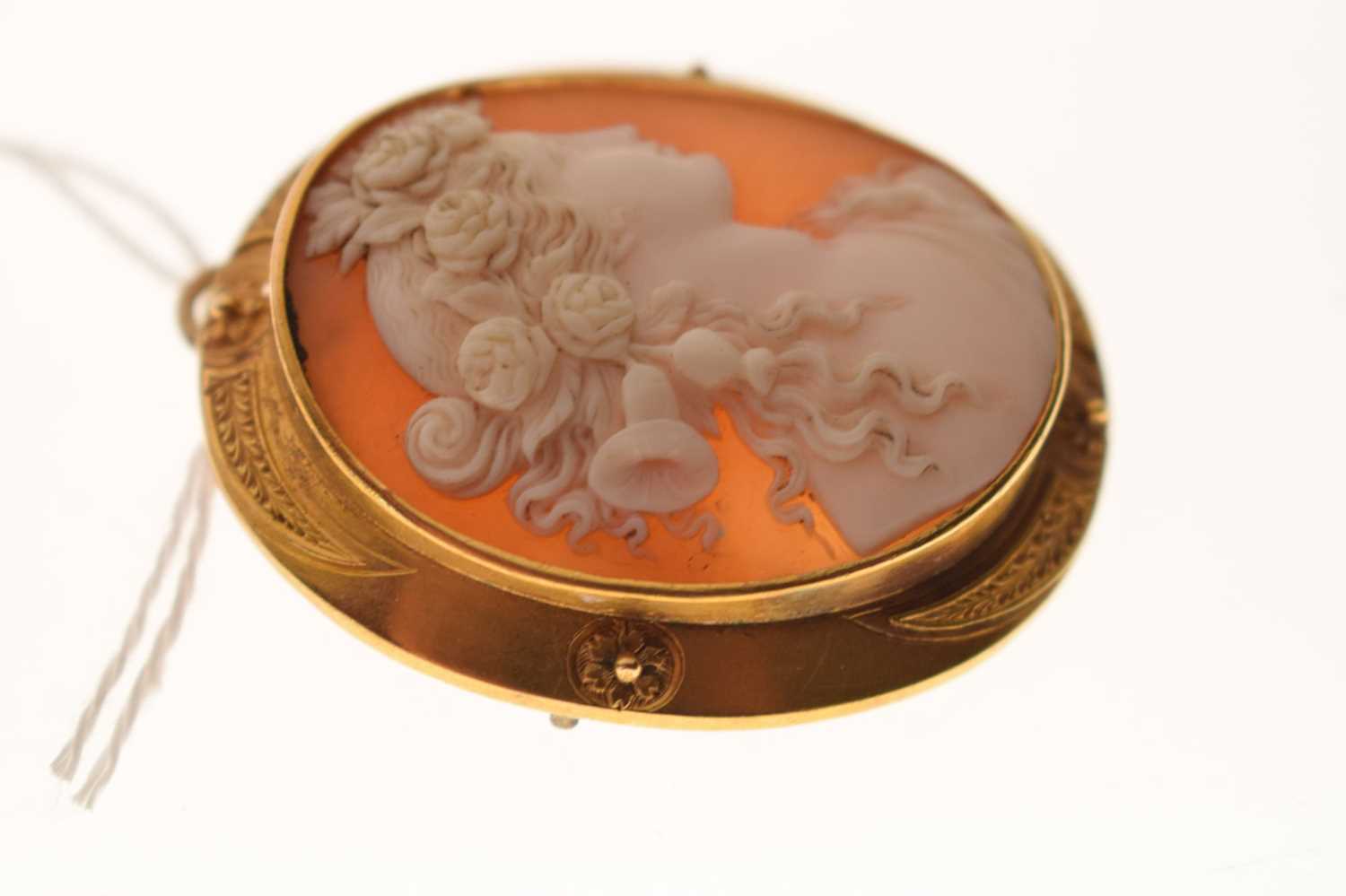 Shell cameo brooch - Image 3 of 5